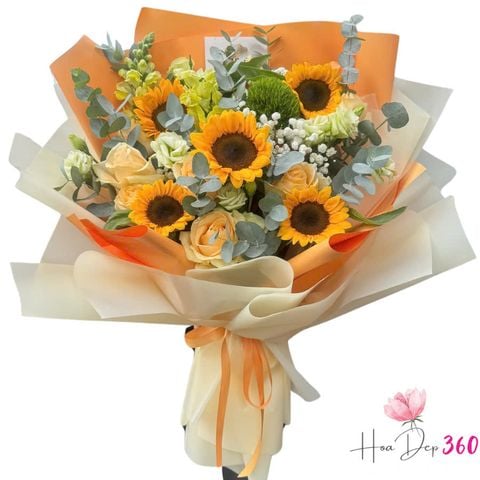 Bó Hoa Hướng Dương Vươn Tới Thành Công