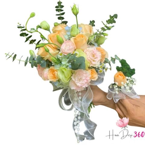 Bó Hoa Cưới Sắc Màu Tinh Khôi