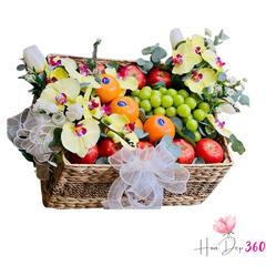 Giỏ hoa kèm quả - Sự kết hợp hoàn hảo cho mọi dịp