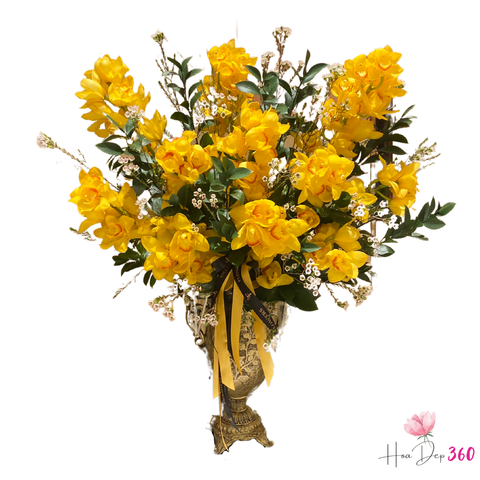Bình Hoa Vàng Son Thịnh Vượng