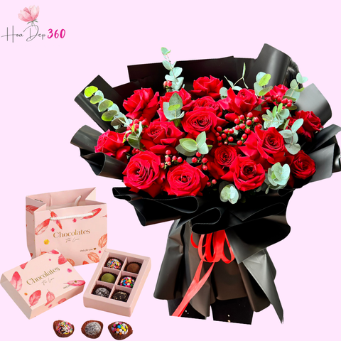 Bó Hoa Hồng Dạ Khúc Tình Nồng