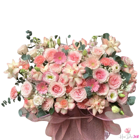 Giỏ Hoa Cảm Xúc Trái Tim