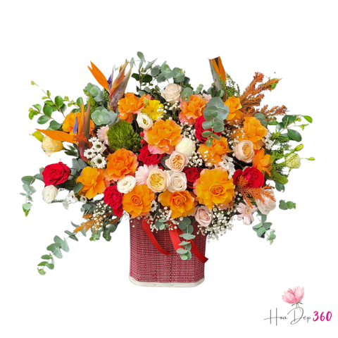 Giỏ Hoa Tia Nắng Yêu Thương