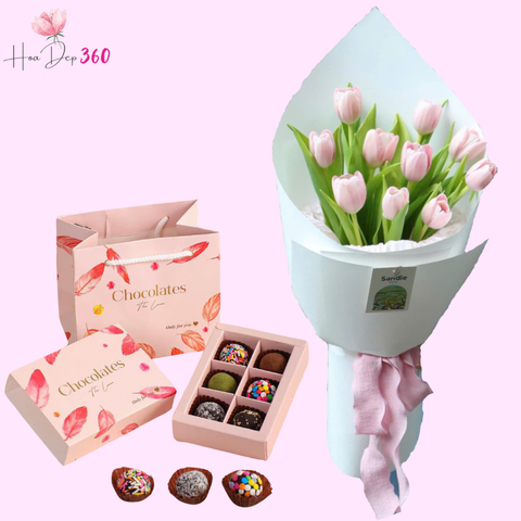 bó hoa tulip yêu thương