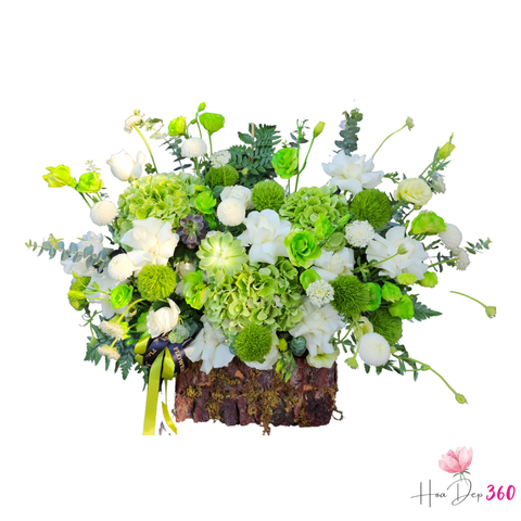 Giỏ Hoa Khu Vườn Hạnh Phúc