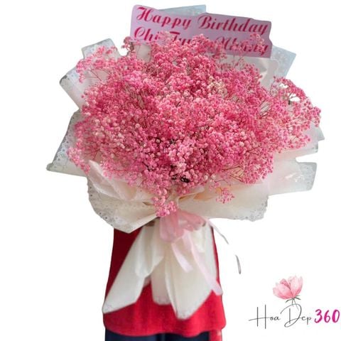 Bó Hoa Baby Sắc Hồng Nồng Nàn