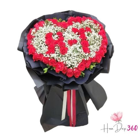 Bó Hoa Lời Nhắn Từ Trái Tim