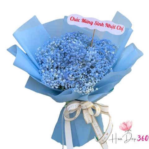 Bó Hoa Sắc Xanh Tinh Khôi
