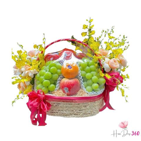 Giỏ Hoa Quả Ngọt Ngào Yêu Thương