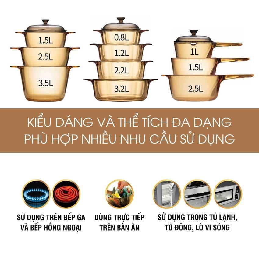 Nồi thủy tinh Visions Flair 2.8L VSF-28/CL1