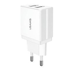 Củ sạc USAMS CC T24 2.1A Dual-USB Portable Travel Wall Charger