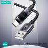Cáp sạc nhanh USAMS SJ673 Type-C 6A Aluminum Alloy Digital Display Sufeng Series