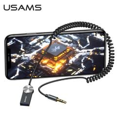 Bộ Thu Âm Thanh Không Dây Cho Ô Tô Kèm Jack Âm Thanh 3.5mm USAMS SJ464 (Bluetooth v5.0)