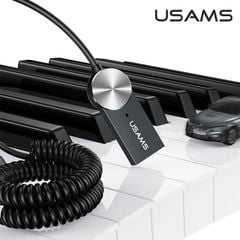 Bộ Thu Âm Thanh Không Dây Cho Ô Tô Kèm Jack Âm Thanh 3.5mm USAMS SJ464 (Bluetooth v5.0)