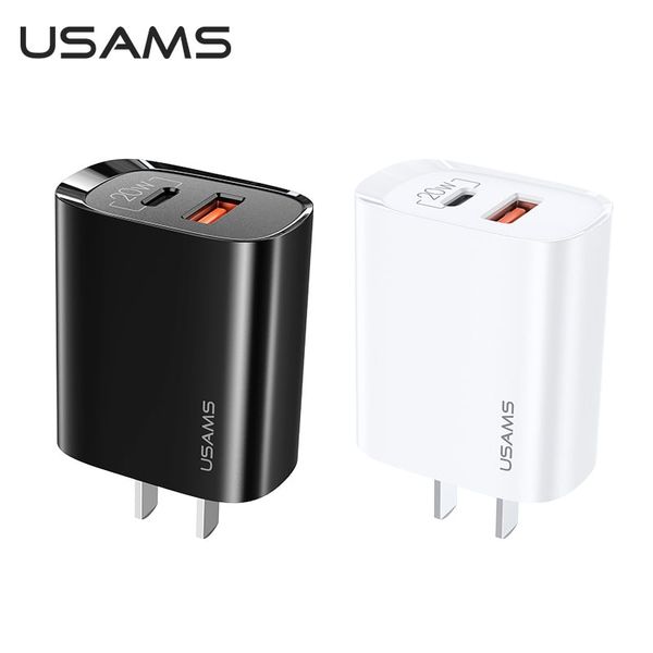 Củ Sạc Nhanh C+A USAMS CC120 T35 20W (QC3.0+PD3.0)