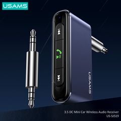 Bộ Thu Âm Thanh USAMS SJ519 3.5mm DC Mini Car (Bluetooth v5.0, 10H, Stereo Sound Quality)