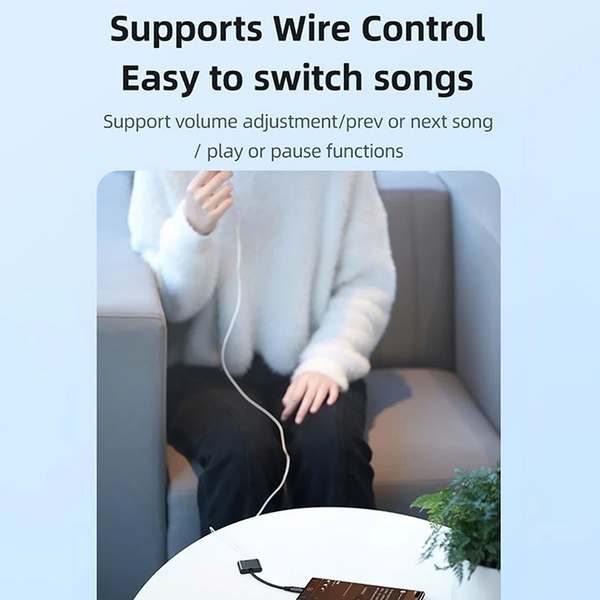 Đầu chuyển Type-C to Audio 3.5 DC USAMS AU15 + PD 60W