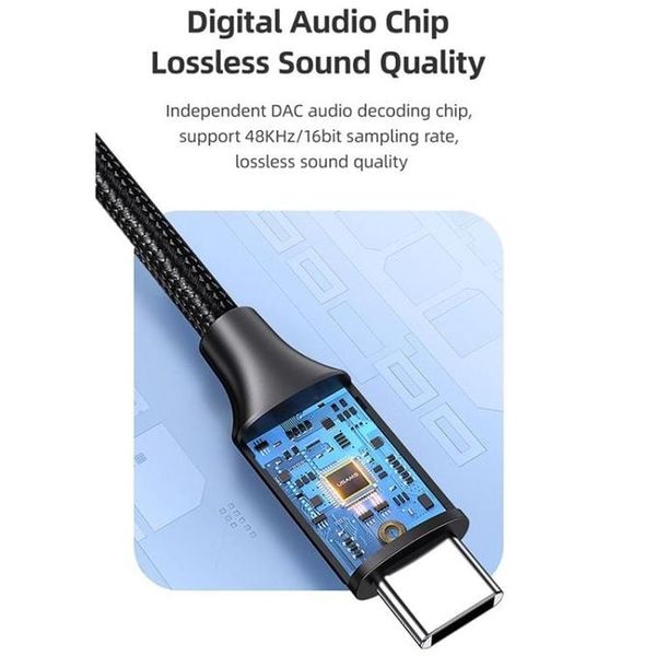 Đầu chuyển Type-C to Audio 3.5mm USAMS AU16