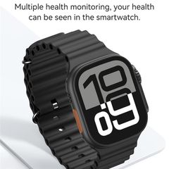 Đồng Hồ Thông Minh USAMS AT03 (2.01″ IPS Display, Bluetooth v5.0, Intelligent Life Monitoring, AAC Hi-fi Speaker, Bluetooth Speakerphone Call, Notification Synchronization, Intelligent Voice Assistant, Control Phone to Take Photos, Play Mini-Games)