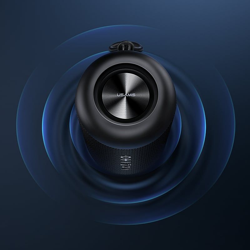 Loa Bluetooth Di Động USAMS YX008 10W (Bluetooth v5.0, 1800mAh, 360° Surround Stereo, IPX6)
