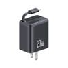 Bộ Sạc Nhanh Tích Hợp Cáp Dây Rút USAMS CC233 20W GaN Charger PD3.0+QC3.0