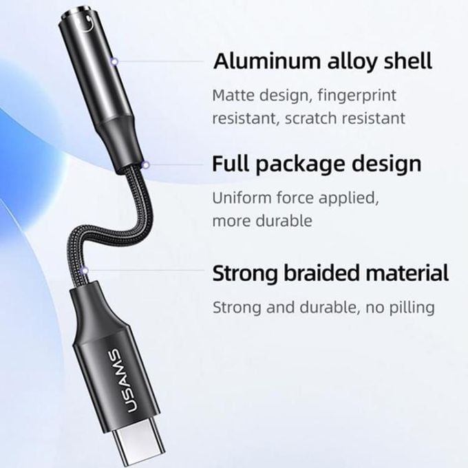Đầu chuyển Type-C to Audio 3.5mm USAMS AU16