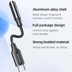 Đầu chuyển Type-C to Audio 3.5mm USAMS AU16