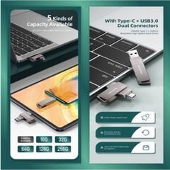 USB Lưu Trữ Di Động Tốc Độ Cao USB+TypeC USAMS ZB199 32GB (USB3.0 / 5Gbps)