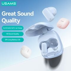 Tai nghe Bluetooth TWS USAMS ID25 (Bluetooth v5.3, 5H, Support AAC Codec)