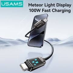 Cáp sạc nhanh USAMS SJ744 Type-C To Type-C 100W Zinc Alloy Meteor Series