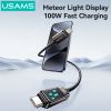 Cáp sạc nhanh USAMS SJ744 Type-C To Type-C 100W Zinc Alloy Meteor Series