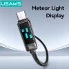Cáp sạc nhanh USAMS SJ744 Type-C To Type-C 100W Zinc Alloy Meteor Series