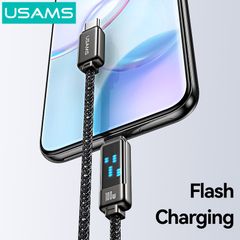 Cáp sạc nhanh USAMS SJ744 Type-C To Type-C 100W Zinc Alloy Meteor Series