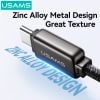 Cáp sạc nhanh USAMS SJ744 Type-C To Type-C 100W Zinc Alloy Meteor Series