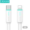 Cáp Sạc Nhanh USAMS SJ735 Type C To Lightning PD 30W Charging & Data Cable