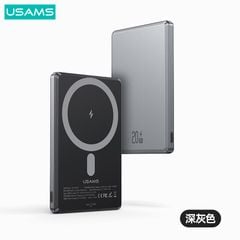 Pin Dự Phòng Không Dây Nam Châm USAMS CD220 PB73 5000mAh 20W