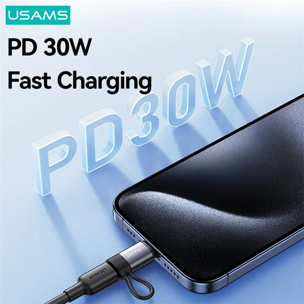 Đầu chuyển Lightning to Type C USAMS SJ677 AU17 PD 30W