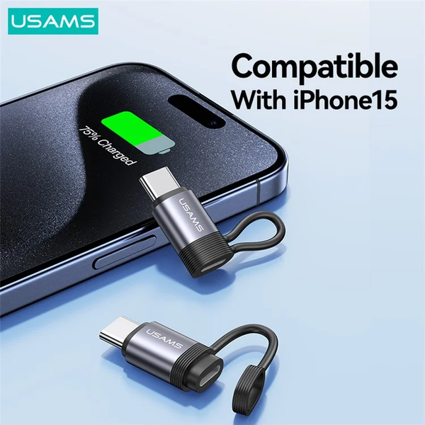 Đầu chuyển Lightning to Type C USAMS SJ677 AU17 PD 30W