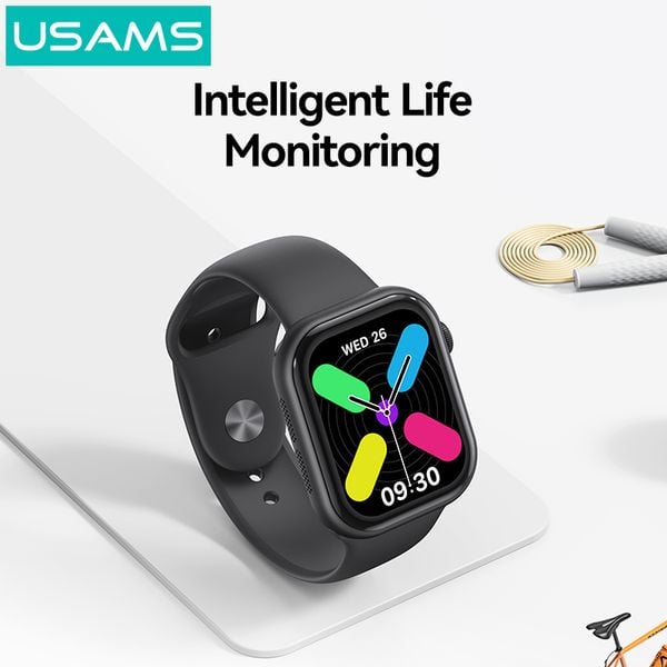 Đồng Hồ Thông Minh USAMS ZB325 (Bluetooth v5.3, 220mAh, 2.01'' HD colourful display, Intelligent voice assistant, Control mobile phone, AAC hi-fi speaker, Bluetooth hands-free calling, Smart life/health monitoring/exercise record)