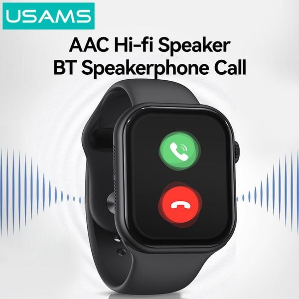 Đồng Hồ Thông Minh USAMS ZB325 (Bluetooth v5.3, 220mAh, 2.01'' HD colourful display, Intelligent voice assistant, Control mobile phone, AAC hi-fi speaker, Bluetooth hands-free calling, Smart life/health monitoring/exercise record)