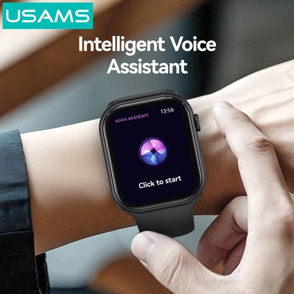 Đồng Hồ Thông Minh USAMS ZB325 (Bluetooth v5.3, 220mAh, 2.01'' HD colourful display, Intelligent voice assistant, Control mobile phone, AAC hi-fi speaker, Bluetooth hands-free calling, Smart life/health monitoring/exercise record)