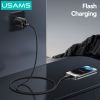 Cáp sạc nhanh USAMS SJ741 Type-C To Lightning 30W Digital Display Zinc Alloy HX Series