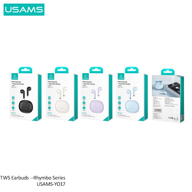 Tai Nghe Không Dây TWS USAMS YO17 BE (Bluetooth v5.3, 7H, 400mAh)