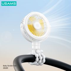 Quạt để bàn, treo xe đa dụng USAMS ZB289 (2000mAh, 4W, 3.5H)