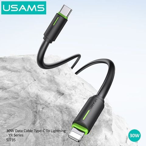 Cáp Sạc Nhanh USAMS SJ735 Type C To Lightning PD 30W Charging & Data Cable