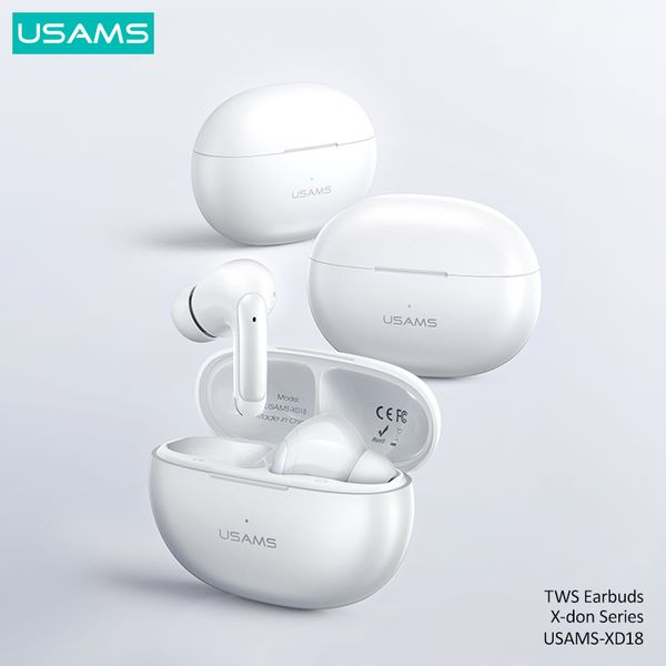 Tai nghe không dây TWS USAMS XD18 (Bluetooth v5.3, 6H)