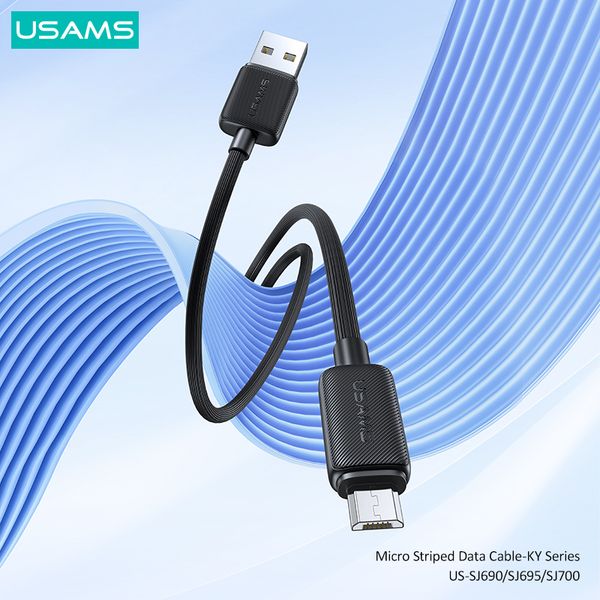 Cáp sạc nhanh USAMS SJ690 Micro Striped KY Series