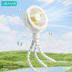 Quạt để bàn, treo xe đa dụng USAMS ZB289 (2000mAh, 4W, 3.5H)