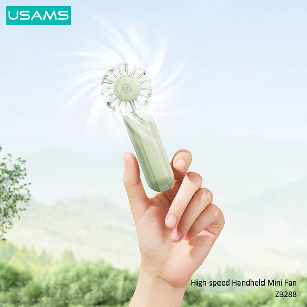 Quạt mini cầm tay USAMS ZB288 High-speed Handheld Mini Fan (1200mAh, 3.5W, 4.7H)