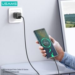 Cáp sạc nhanh USAMS SJ690 Micro Striped KY Series